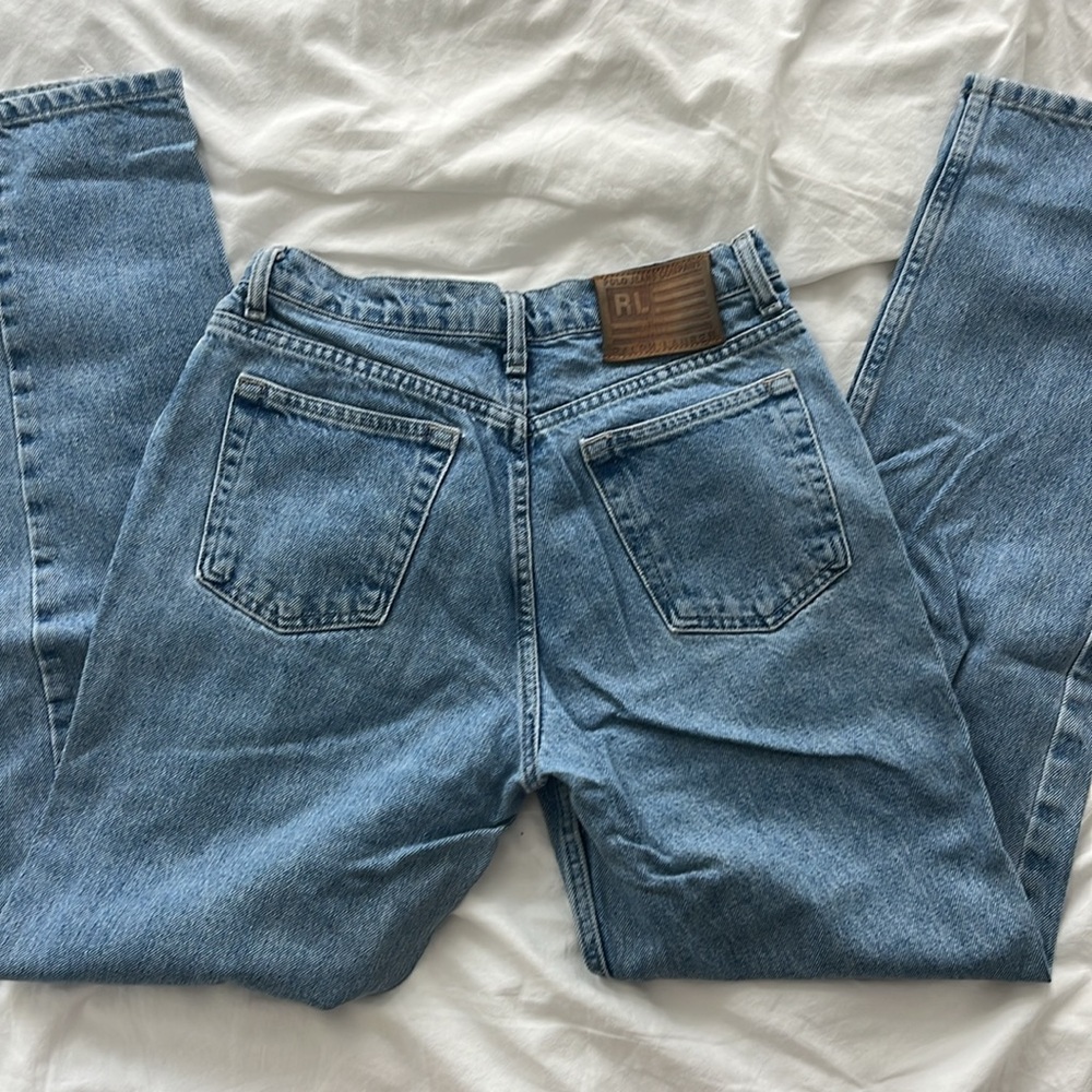Vintage Polo Ralph Lauren Low-rise Jeans w Button Fly Womens Size 2